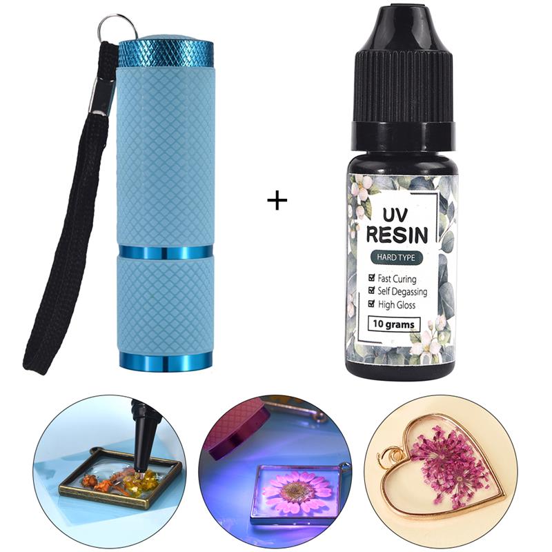 Uv Resin Clear Hard - Resina dura UV para hacer joyas,