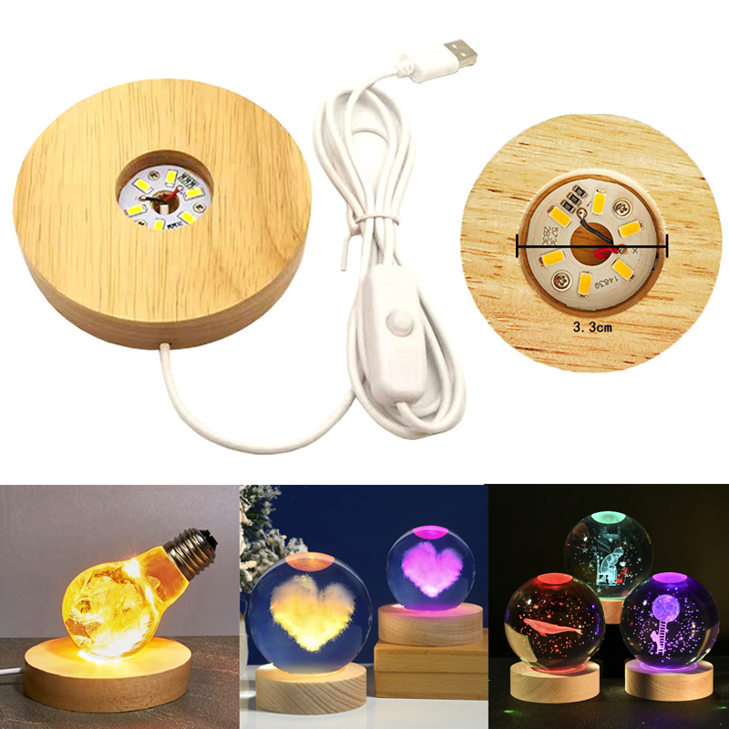 Resin Art Stand - Exhibición de arte de resina, luz