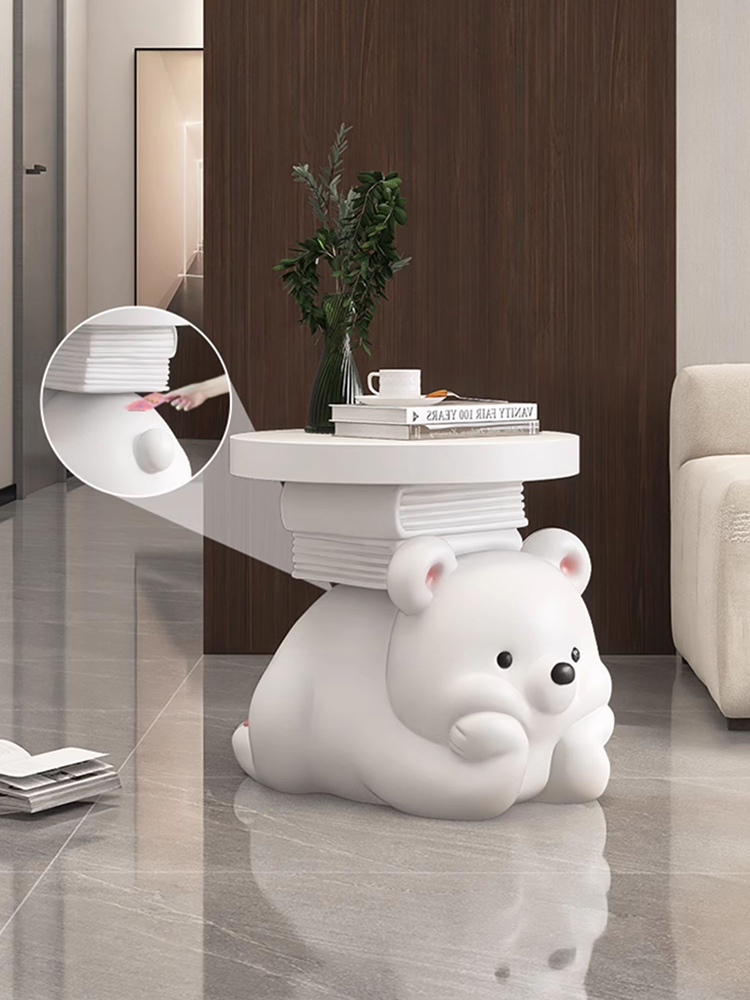 Resin Art Floor - Estatua de oso Animal creativa para