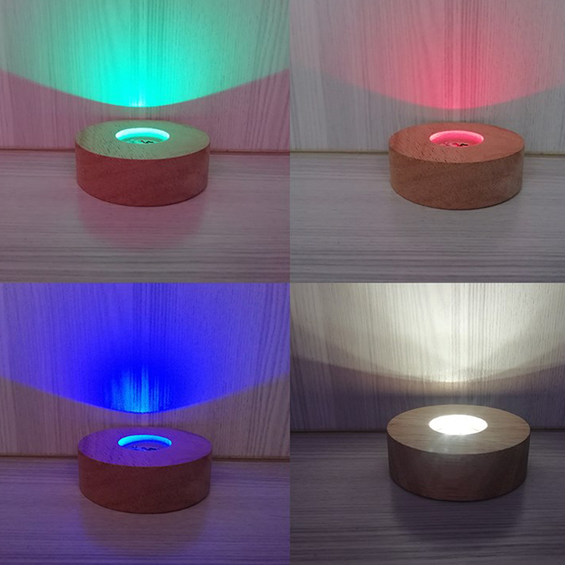 Resin Art Stand - Base de exhibición de luz LED