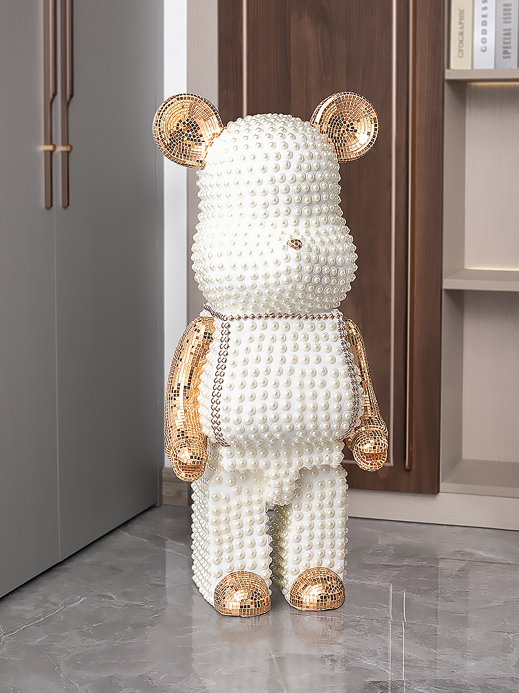 Resin Art Floor - Adorno de oso de dibujos animados