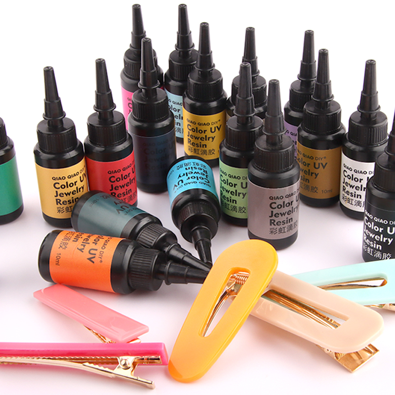 Uv Resin Clear Hard - Pegamento de resina UV duro colorido,