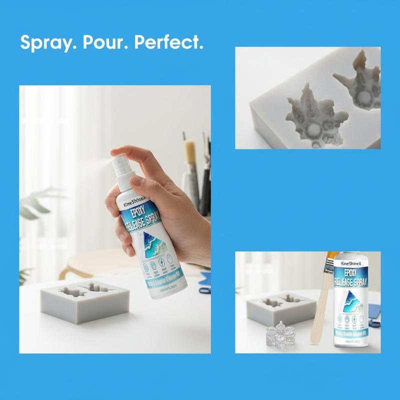 Release Spray Silicone - Spray Desmoldante Epóxico No Tóxico para
