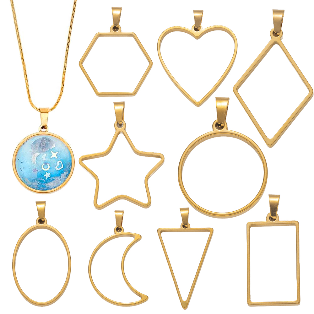Resin Art Jewelry Kit - Moldes de resina con parte trasera