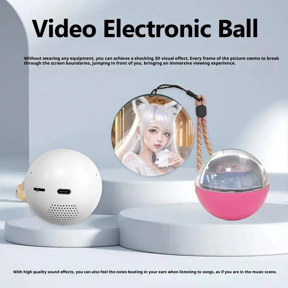 Resin Art Video - Bola de cristal de vídeo 3D,