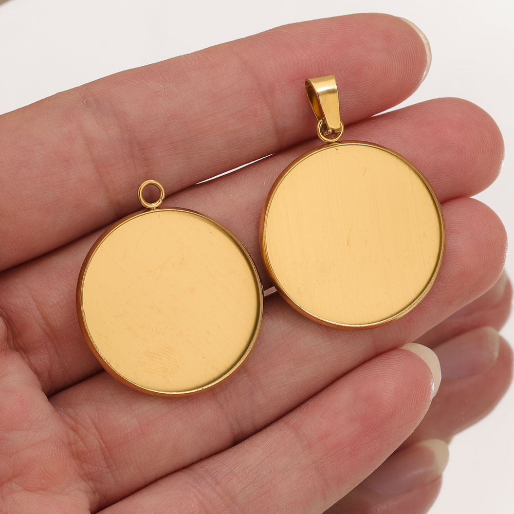 Resin Art Jewelry Kit - 10 Uds. De colgantes dorados de