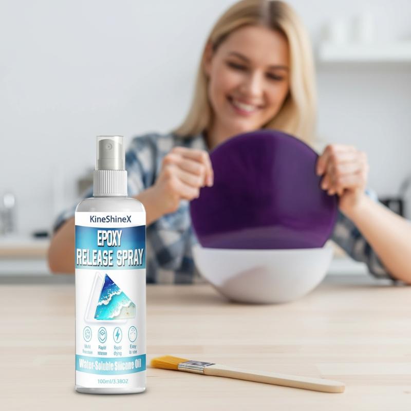 Release Spray Silicone - Spray Desmoldante para Moldes de Epoxi,