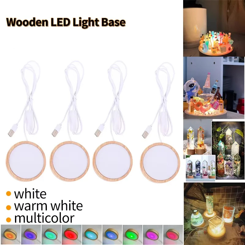 Resin Art Stand - Base de Luz Nocturna LED, Soporte