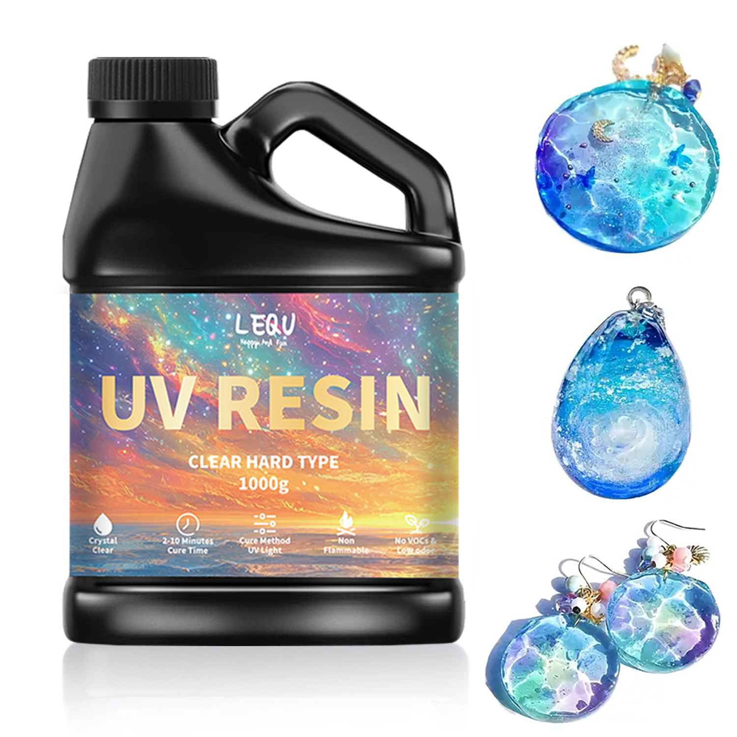 Uv Resin Clear Hard - Pegamento de resina epoxi UV, adhesivo
