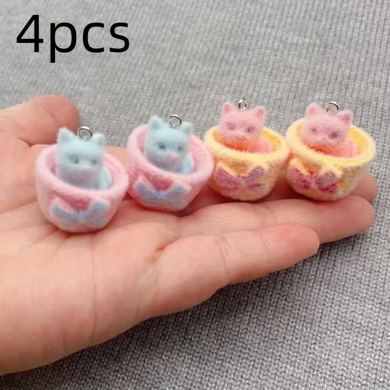 4 colgantes de gato de resina  - Resin Art Jewelry Kit reseña y precio
