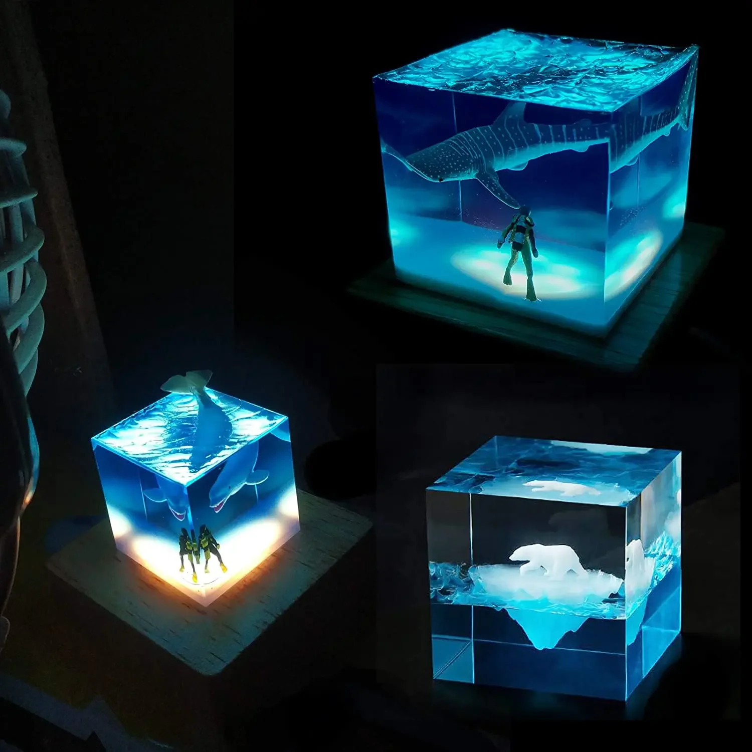 Molde de resina de luz cuadrad - Resin Art Stand reseña y precio