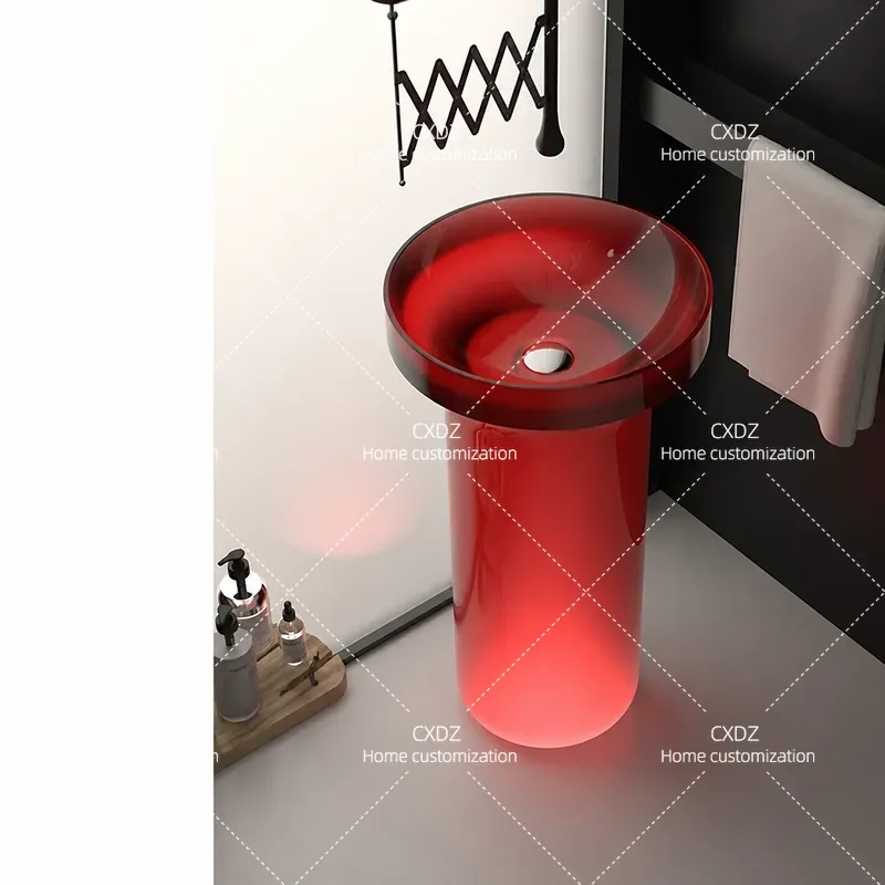 Lavabo Integrado de Piso a Tec - Resin Art Floor reseña y precio