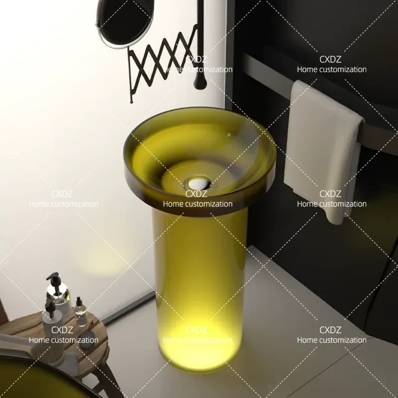 Lavabo Integrado de Piso a Tec - Resin Art Floor reseña y precio