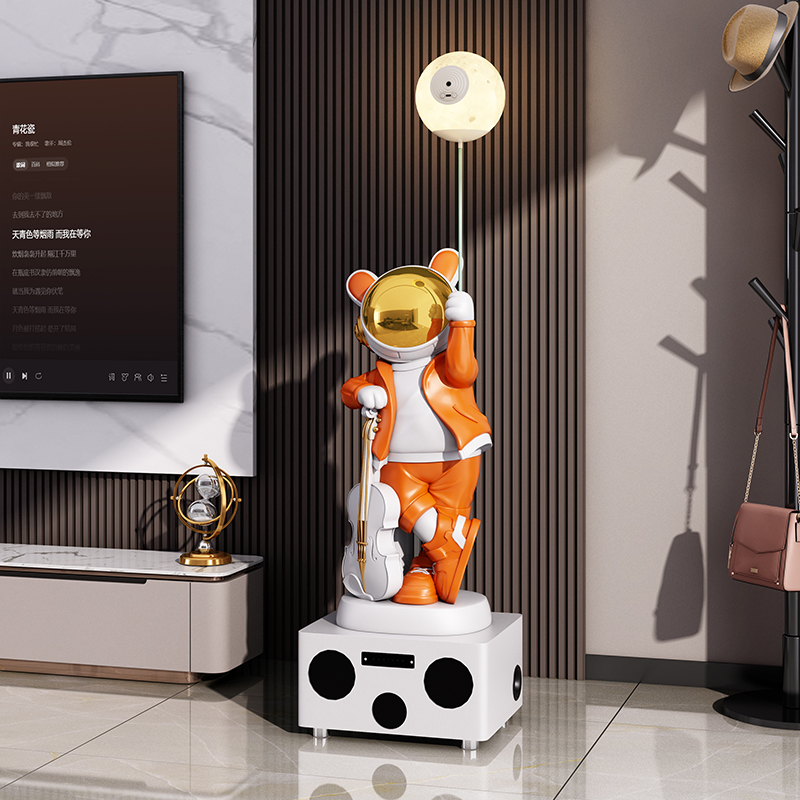 Estatua de conejo y astronauta - Resin Art Floor reseña y precio