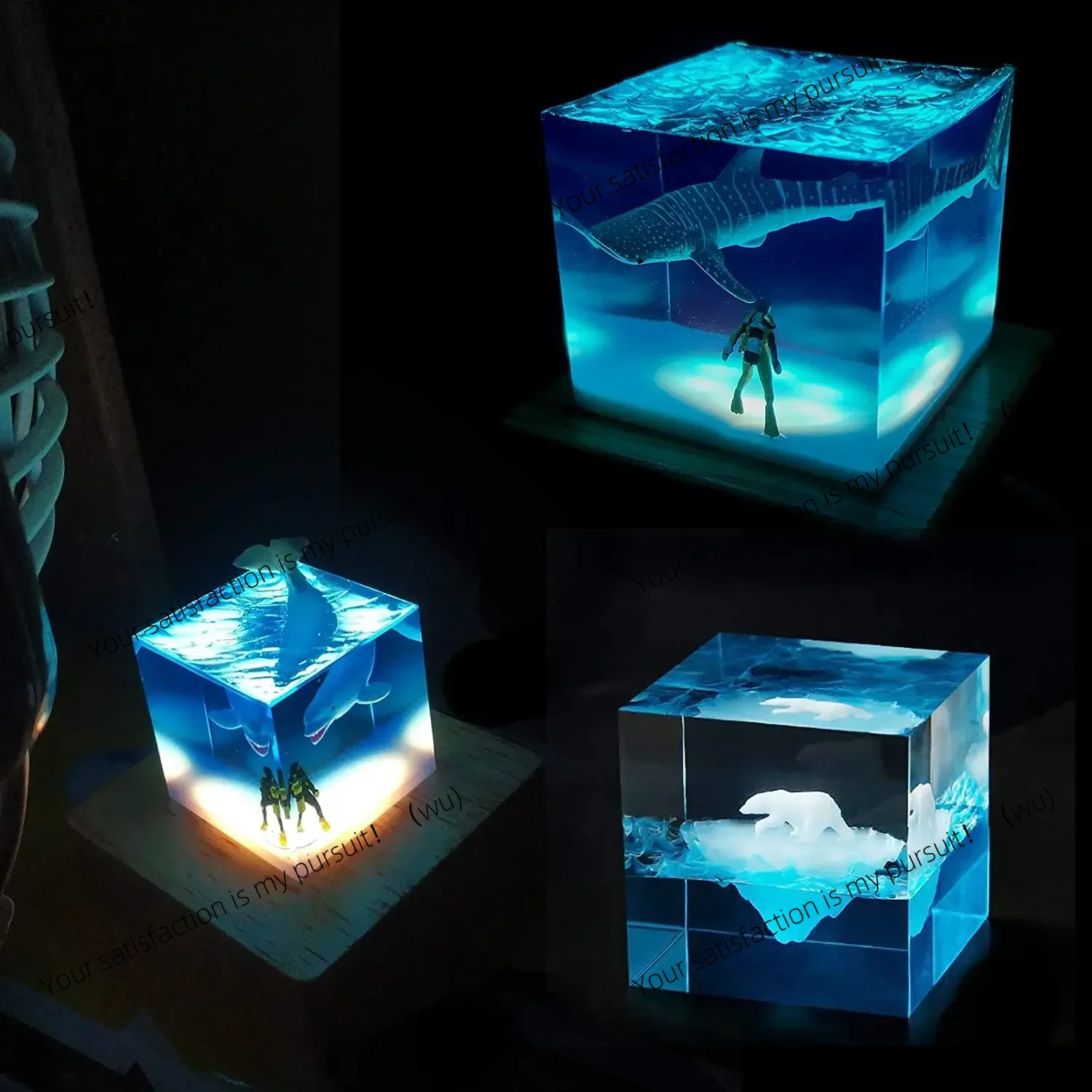 Molde de resina de luz cuadrad - Resin Art Stand reseña y precio