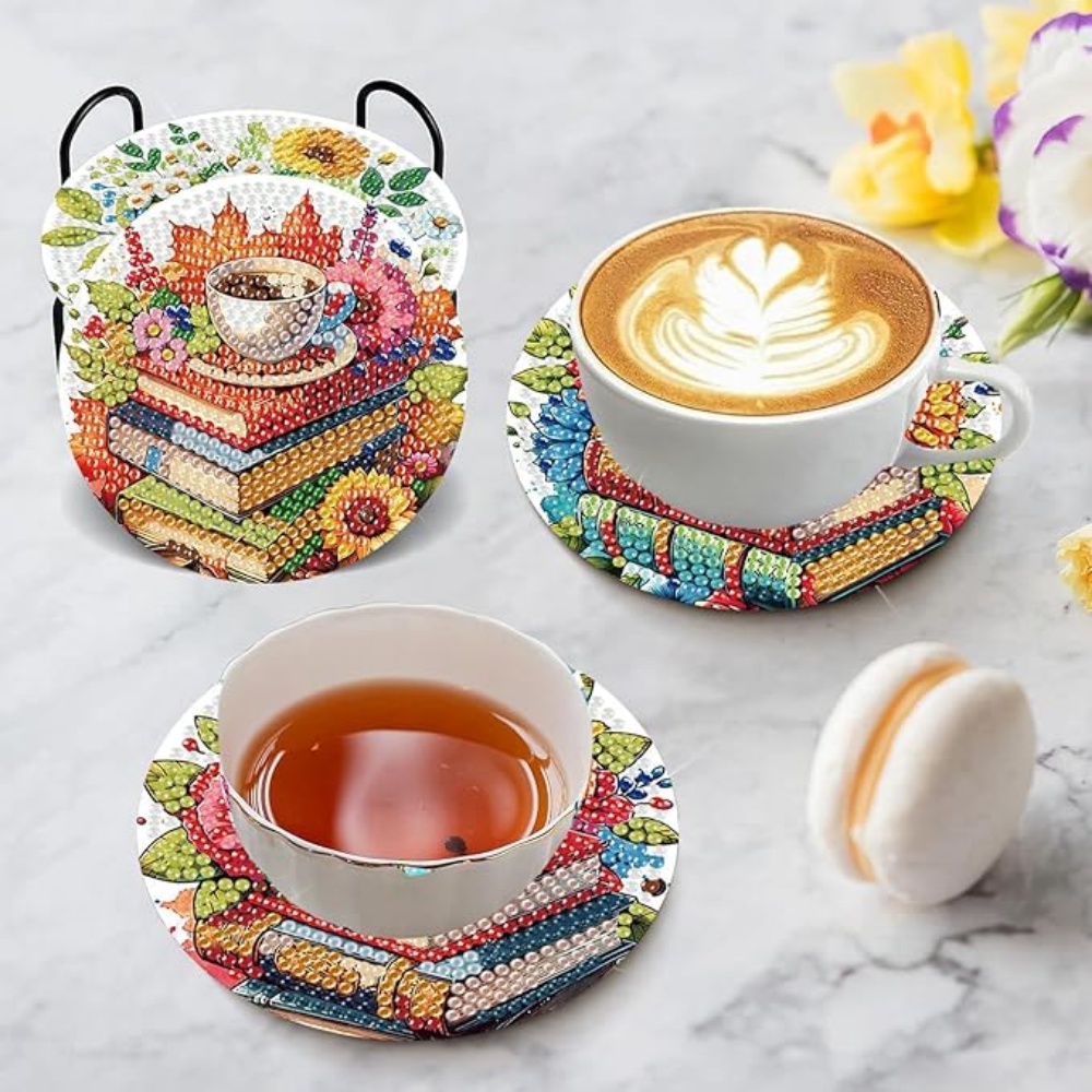 8 piezas/Posavasos de arte de  - Resin Art Stand reseña y precio