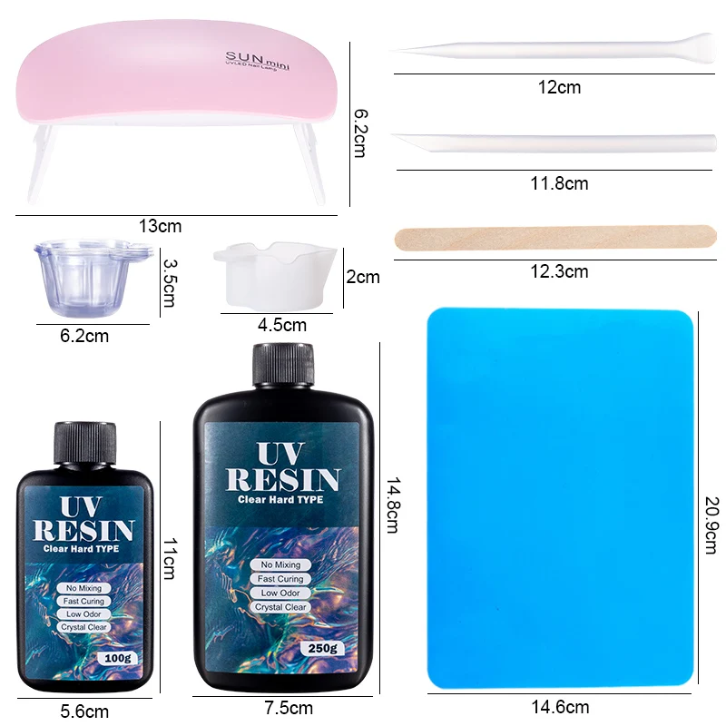 Kit de pegamento de resina UV  - Uv Resin Clear Hard reseña y precio
