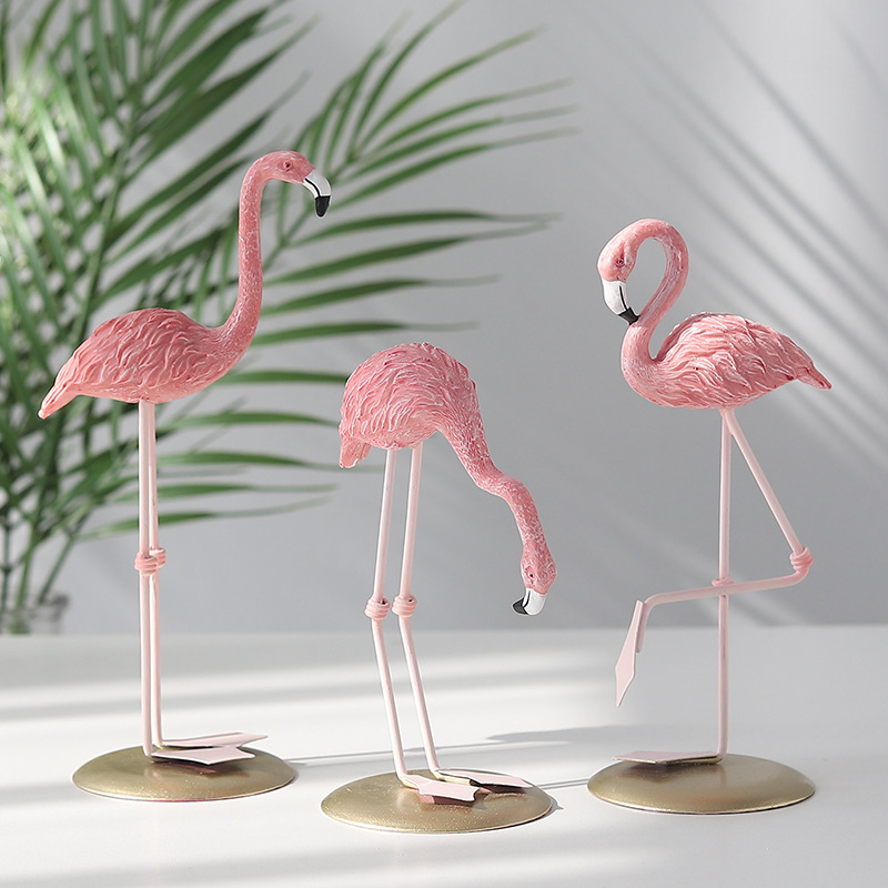 Figuras de flamencos rosas, de - Resin Art Wedding Gift reseña y precio