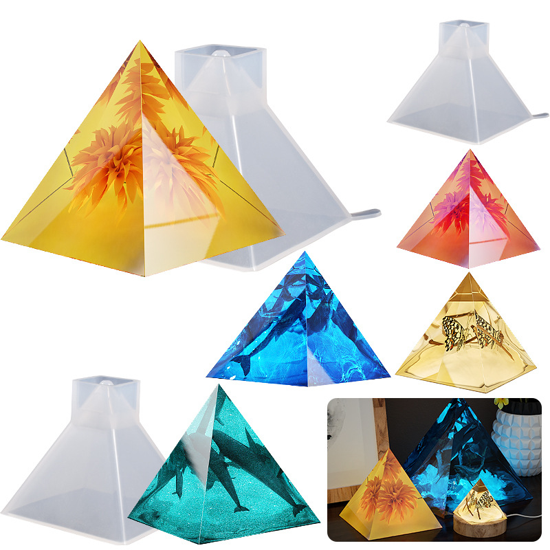 Molde de silicona piramidal de - Resin Art Stand reseña y precio