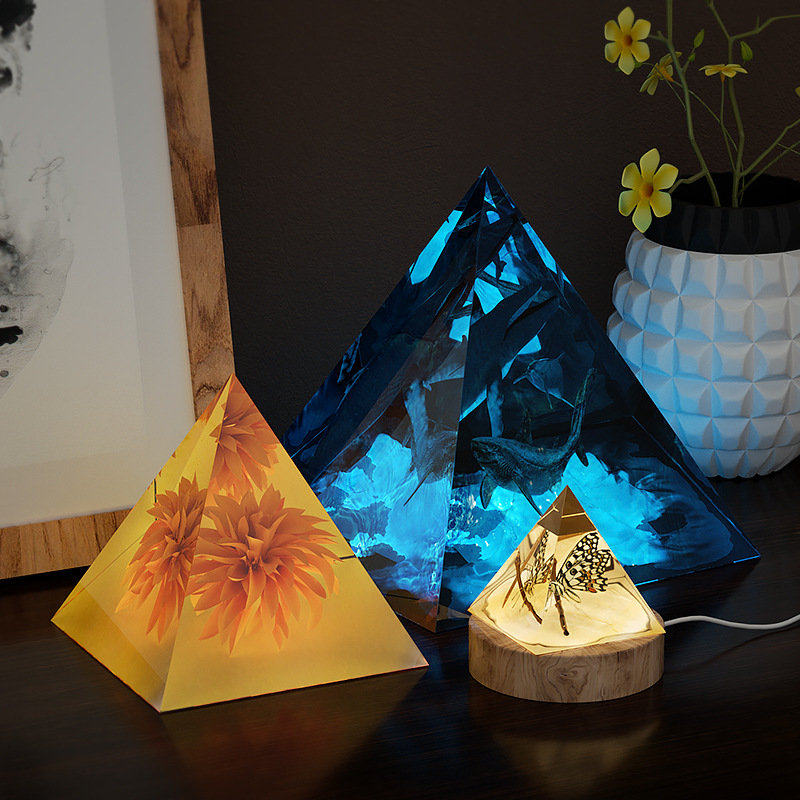 Molde de silicona piramidal de - Resin Art Stand reseña y precio