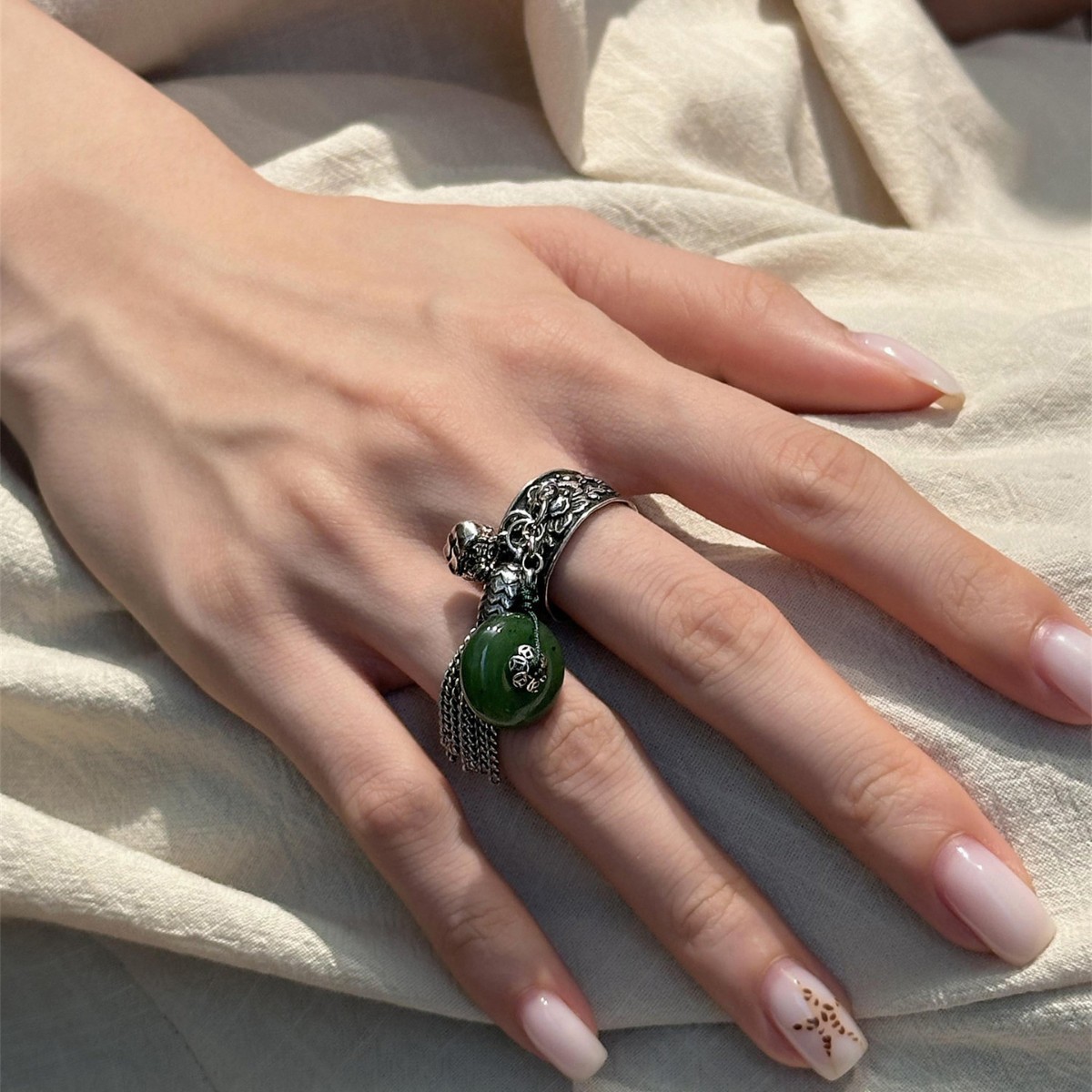WJFH-ARTS Anillo abierto con b - Resin Art Ring Design reseña y precio