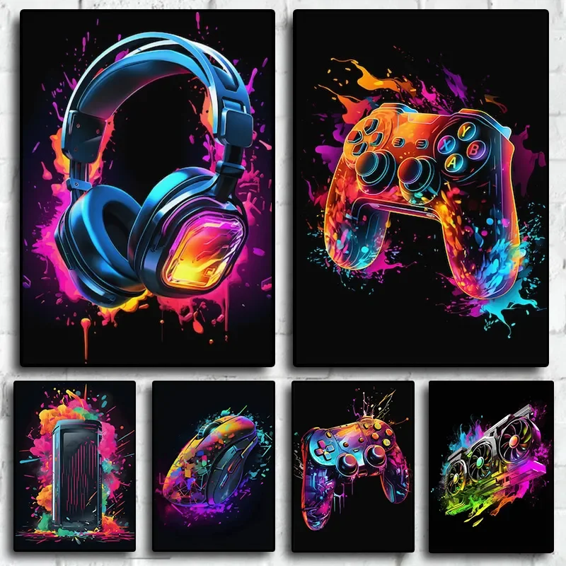 Póster de Personajes de Videoj - Resin Art Video reseña y precio