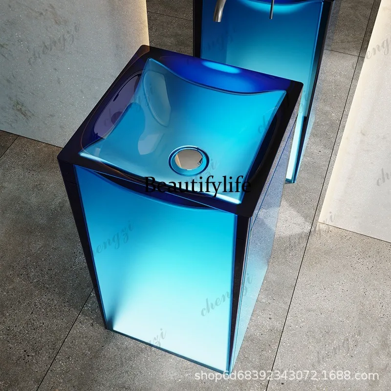 Lavabo de columna de resina tr - Resin Art Floor reseña y precio
