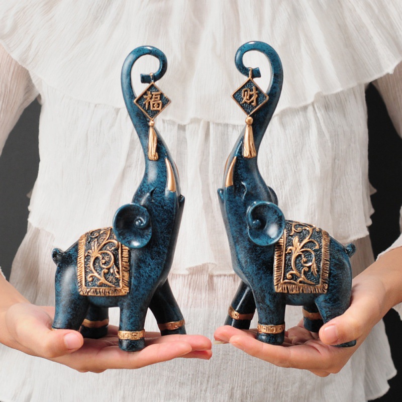 Un Par de Figuras de Elefante  - Resin Art Wedding Gift reseña y precio