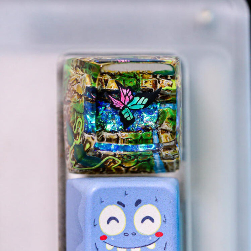 Tecla de resina con diseño de  - Resin Art And Decor reseña y precio