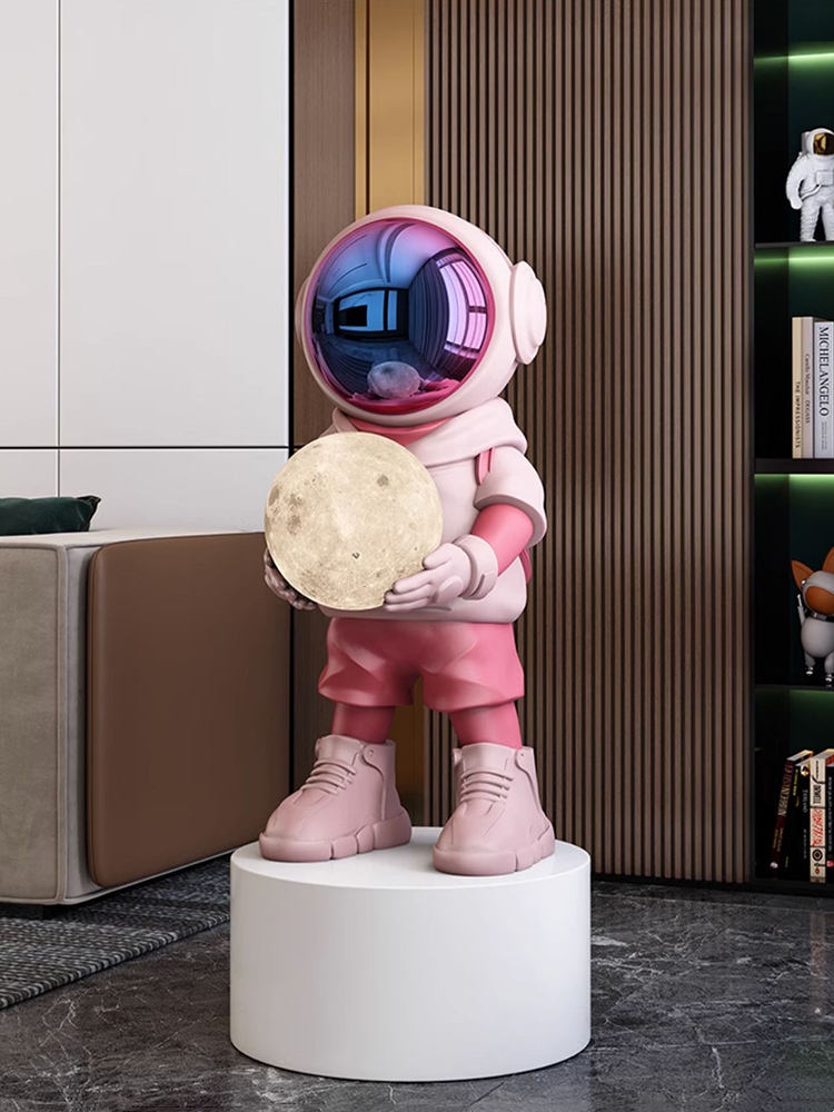 Estatua de astronauta con Blue - Resin Art Floor reseña y precio