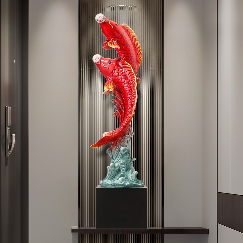Escultura de pez de cinco sabo - Resin Art Floor reseña y precio