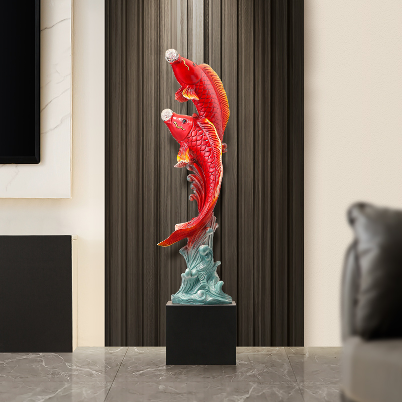 Escultura de pez de cinco sabo - Resin Art Floor reseña y precio